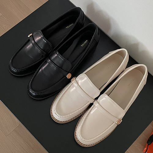 금속 코인 장식 여성 페니로퍼 2cm