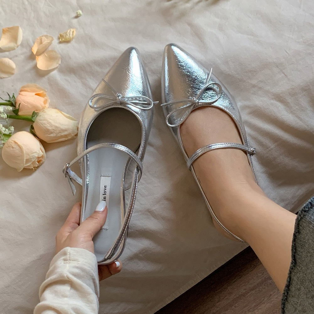 슬링백힐 에나멜 슬링백 스틸레토힐