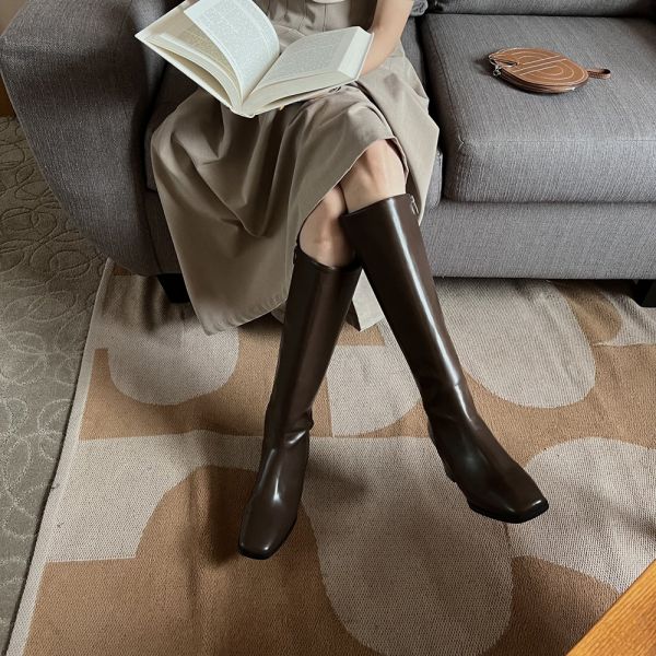 여자 스퀘어 겨울 데일리 미들힐 롱부츠 여자 스퀘어 겨울 데일리 미들힐 롱부츠